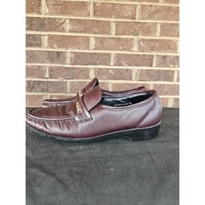 Florsheim Mens Vintage Size 9 D Brown Leather Slip On Penny Loafer Shoes